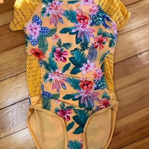Floral Mesh Swimsuit